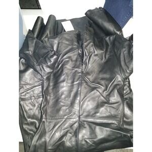 VETEMENTS- Tulored Leather Dress-Black-XS